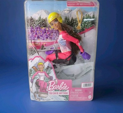 Barbie Winter Sports Para Alpine Skier Brunette Dol