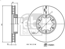 Disque de frein Nissan CABSTAR
