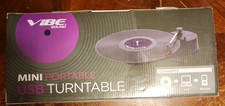 Vibe Sound Mini Portable Usb Turntable - Record Player With RCA And Usb Outlets