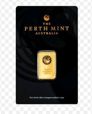 5 Gram 9999 Solid Gold Perth Mint Kangaroo Investor Ingot Bar Sealed Certified  4039.04 per troy oz