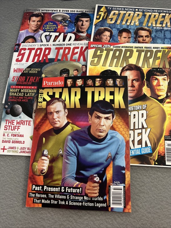 Lot of 5 Star Trek Magazines