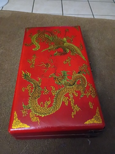 9 Reihen Retro Chinesische Holzperlen Arithmetik Abakus mit Box Taschenrechner Handwerk