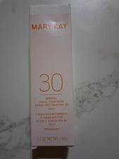 New! Mary Kay 30 Mineral Facial Sunscreen SPF 30 Lotion 1.7 oz w/Box