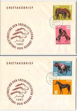 German Democratic Republic #945-946 FDC, 1967