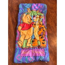 Vintage Winnie The Pooh  Best Friends  Double Sided Print Sleeping Bag 30  X57  