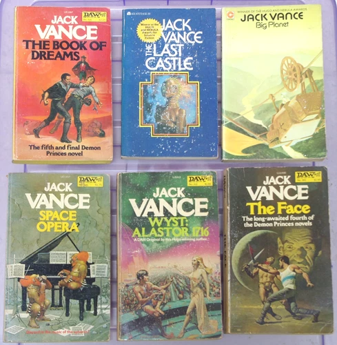 Jack Vance 6 Paperbacks 1971-1981 USA  1sts & reprint ~ FREEPOST Worldwide