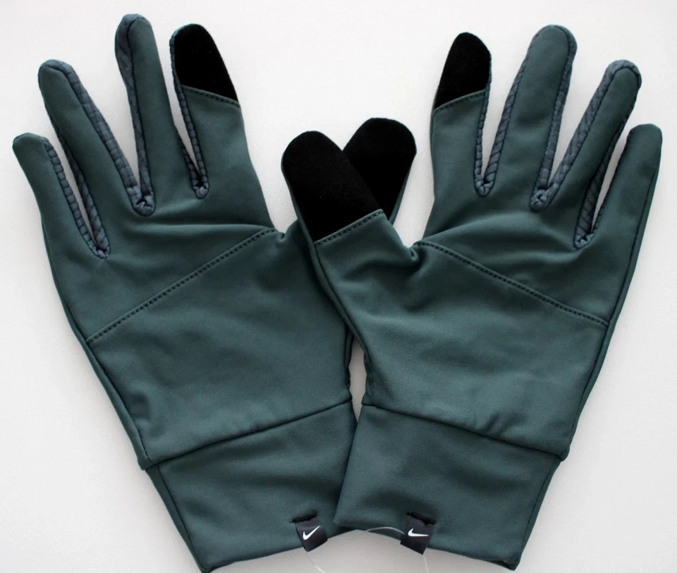 Nike Men's Essential Running Hat & Glove Set L/XL Vintage Green/Silver - Image 3 of 4