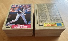 Lot Of 160 1987 Topps Baseball Cards MLB