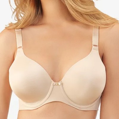 Vanity Fair Beauty Back Contour T-Shirt Bra 36DD Full Figure Underwire Neutral 