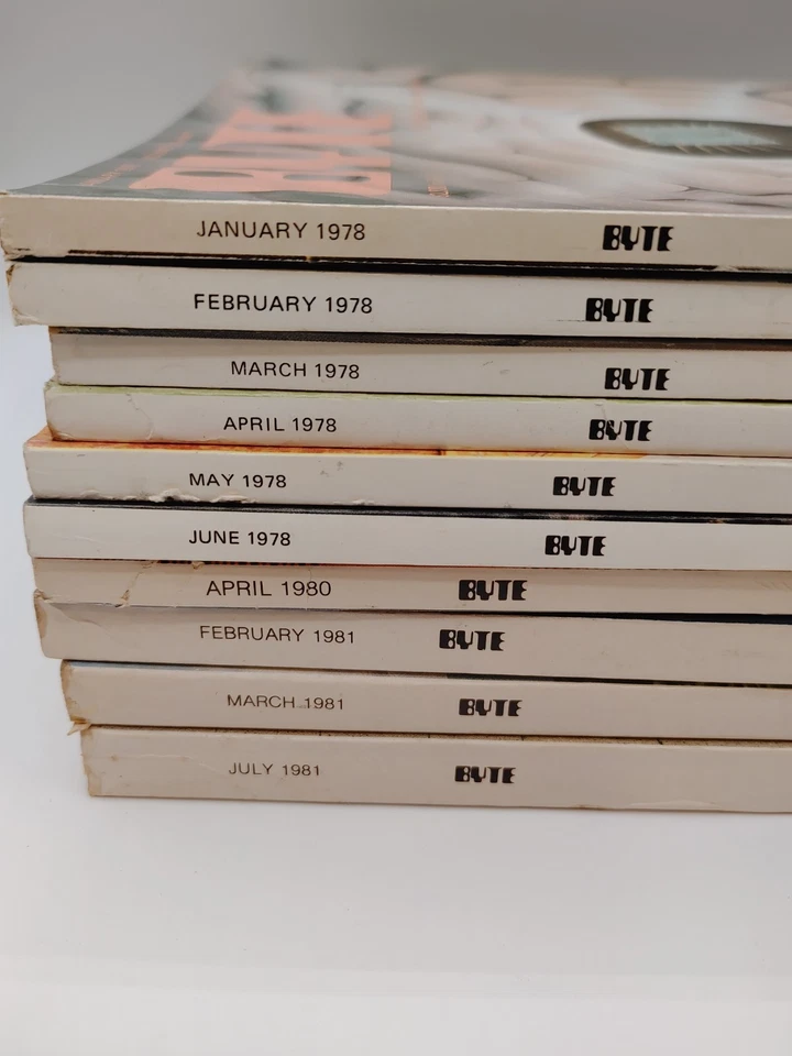 Byte Vintage Computer Magazine Lot of 10 1978, 1980, 1981 - Image 2 of 4
