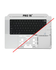 Top Case With Keyboard For MacBook Pro 16" A2485 / Late 21 US Keyboard Silver