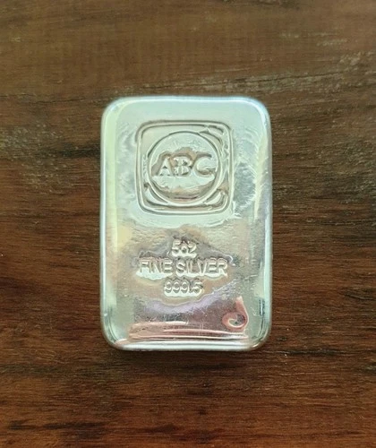 Silver 5oz 999.5 Fine - 5oz Bullion - ABC Mint Bullion Bar