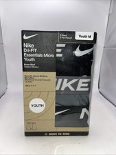 Nike Dri-Fit Essentials Micro Youth Boxer Brief 3 Pack Size Youth Boy M