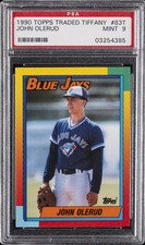 1990 TOPPS TRADED TIFFANY #83T JOHN OLERUD PSA 9
