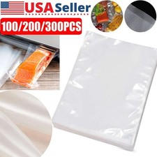 100-300 pcs Vacuum Sealer Bags Seal Embossed Food Saver Storage Package 8x12cm