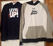Boys XL Nike  Under Armour Hoodie Bundle - 2 Hoodies - EUC