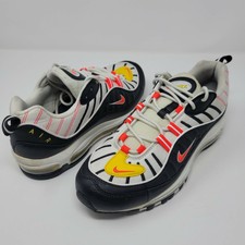 air max 98 white black