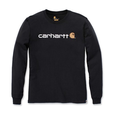 Carhartt Core Logo Long Sleeve T-Shirt Black XL
