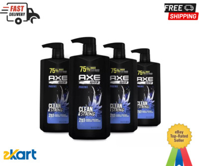 AXE Phoenix 2 in 1 Shampoo and Conditioner 28 oz PACK 4