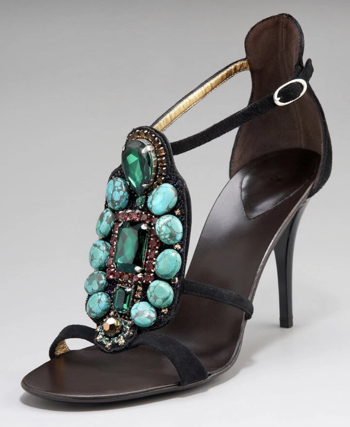 Stone embellished sandals sale