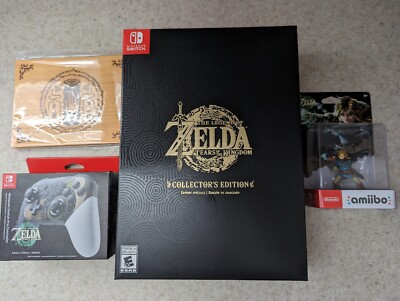 Legend Zelda Tears of the Kingdom Collectors + Pro Controller
