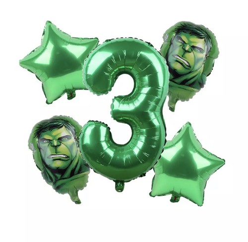 Globos de aluminio Hulk superhéroe verde vengadores decoración de fiesta de feliz cumpleaños 5 un. - Imagen 20 de 26
