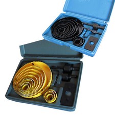 SET 16 PZ FRESE LEGNO FRESE A TAZZA PER TRAPANO  SUPPORTO 2 ATTACCHI 12 FRESE