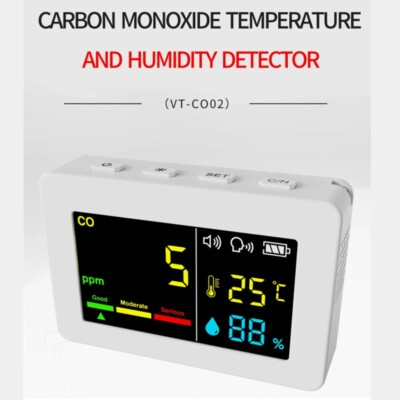 #ad 3 in 1 Air Quality Tester CarbonMonoxide DetectorTemperature and HumidityTester $51.15