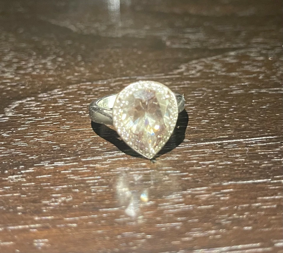 Diamonfire Kristall Ring S925 54 Grösse mit Box