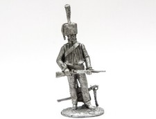 Tin 54mm Napoleonic Wars. Hussar of the 10th regiment 1808 France 1:32 Scale