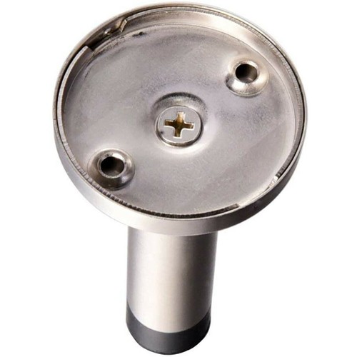 DOOR STOP WALL MOUNTED DOOR STOPPER SATIN STAINLESS STEEL CHROME RUBBER STOPS UK - Picture 3 of 4