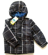 Outdoor Funktions Jacke Gr.104 Sanetta NEU kapuze grau wattiert kinder winter
