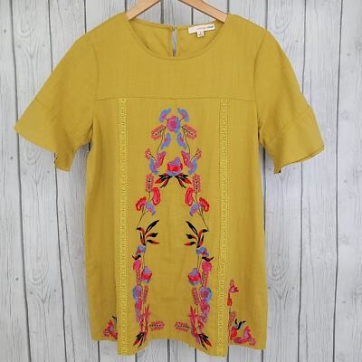 Orange Creek Embroidered Tunic Top S