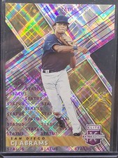2019 Panini Elite Extra Edition Baseball Purple Die-Cut C.J. Abrams 123/125 #6