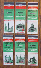 PRINCE & WESTCOTT & LAURANCE LINES MATCHBOOK SET: LONDON, ENGLAND MATCHCOVERS -A