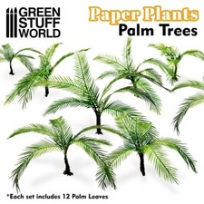 Papierpflanzen - Palme - Landschaftsbau Modellbau Bases Gelande