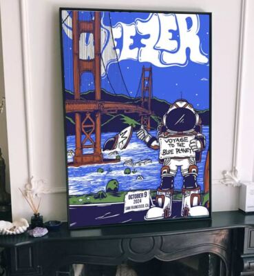 POSTER! Weezer Poster Tour San Francisco, CA October 9, 2024
