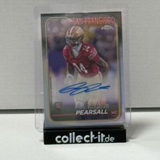 RA-RPE - Ricky Pearsall Autograph Rookie RC Base - Topps Chrome Football 2024