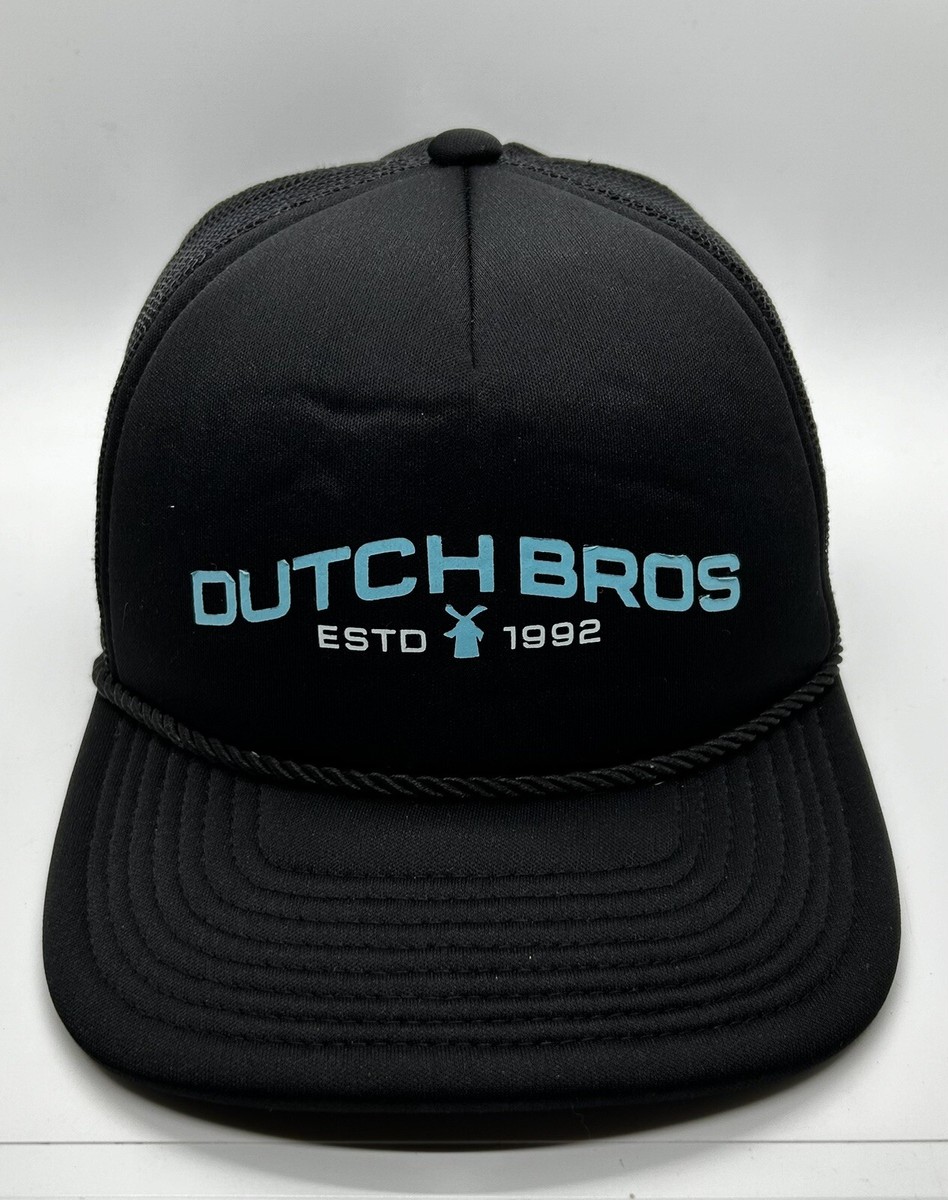 Dutch Bros Estd 1992 Cap Hat Adult Adjustable Trucker Mesh Black