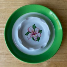 Vintage Shenango GREENBRIER RESORT & HOTEL 5 7/8" Rhododendron Ashtray - VGUC