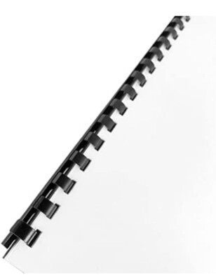 IBICO 3/4'' BLACK BINDER COMB RELIURES NORIS 19mm 100PCS BOOK BINDER (SD13)