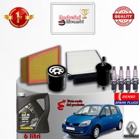 Inspektionskit Filter ÖL Kerzen Renault Scenic Ii 2.0 16V 120KW Von 2004->