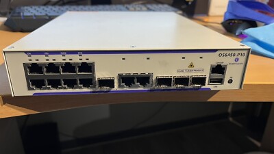 Alcatel-Lucent Switch OS6450-P10 10Ports PoE 1000Mbits 2Ports SFP 1000Mbits Comb