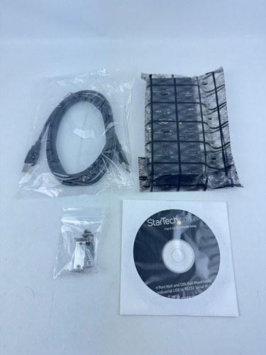 StarTech.com ICUSB2324I 4 Port Wall & DIN Rail Mountable Industrial Serial Hub - Zdjęcie 3 z 4
