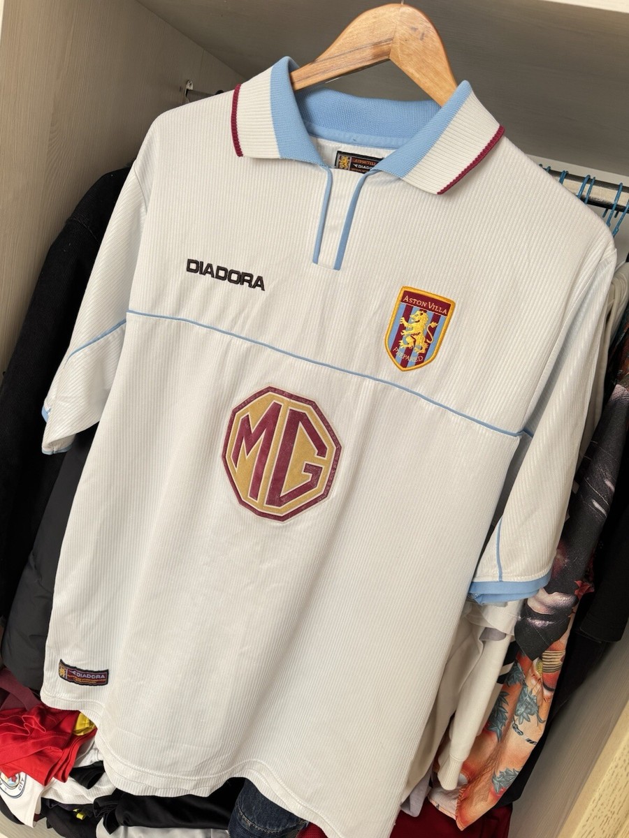 Vintage Aston Villa 2002-2003 Away Soccer Jersey Football