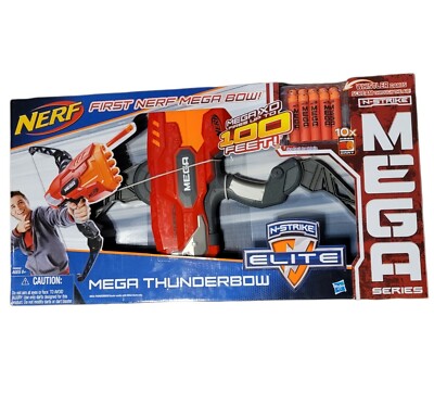 Nerf Elite Mega Thunderbow Bow Arrow Blaster First Issue Discontinued Large Dart