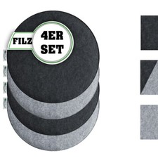 Waschbare Sitzkissen Filz 35 cm Stuhlkissen Filzkissen Stuhlpolster Sitzauflage