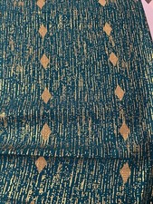 African Fabric Print 6 Yards Kente Gold Embellished 100 Cotton Sewing Material