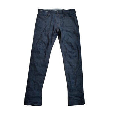 パンツ Giorgio Armani MADE IN ITALY 48 Men's Armani Exchange J75 SLIM-FIT COATED BLUE JEAN 103723