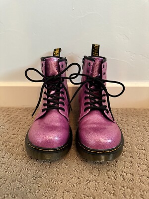 Purple Sparkle Doc Martens Girls Dr Martens Boots Pink Glitter